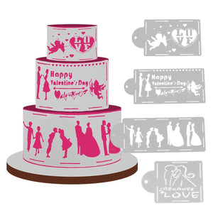 Cookie,Fondant,Stencil,Wedding,Template,Baking,Decor