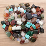 100Pcs,Natural,Pendant,Gemstone,Silver,Pendants,Decorations