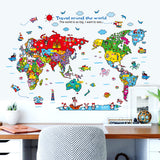 Cartoon,Animals,World,Stickers,Decorations,Safari,Mural