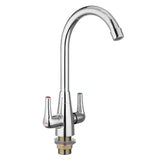 Chrome,Modern,Kitchen,Basin,Faucet,Lever,Rotation,Spout,Water,Mixer