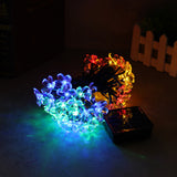 Solar,Blossom,Flower,Fairy,String,Light,50LED,Garden,Wedding,Decor