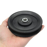 Nylon,Bearing,Pulley,Wheel,115mm,Black,Wheel,Cable,Fitness,Equipment,Part"