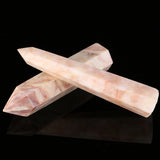 Natural,Rhodochrosite,Crystals,Obelisk,Quartz,Point,Healing,Gemstone,Mineral