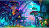 24x36'',Psychedelic,Mushroom,Print,Fabric,Poster,Decorations