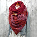 Women,Cotton,Thick,Winter,Outdoor,Casual,Floral,Pattern,Scarf,Shawl