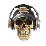 Resin,Craft,Statues,Decoration,Skull,Headphone,Creative,Skull,Figurines,Sculpture