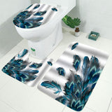 Peacock,Feathers,Waterproof,Bathroom,Shower,Curtain,Toilet,Cover,Floor,Bathroom,Hooks