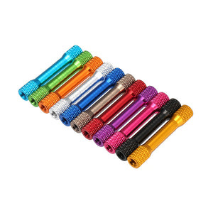 Suleve,M3AR3,10Pcs,Knurled,Standoff,Aluminum,Alloy,Multicolor