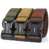 TUSHI,125CM,Magnetic,Buckle,Leisure,Canvas,Breathable,Waist,Quick,Unlock,Men's,Elastic,Tactical