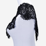 Beautiful,Black,White,Embroidery,Flowers,Neckline,Fabric,Closure