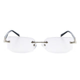 Antifatigue,Rectangle,Rimless,Lightweight,Readers,Reading,Glasses,Frameless,Presbyopic,Glasses