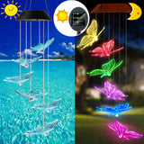 Solar,Hanging,Light,Butterfly,Chimes,Garden,Outdoor,Decorations