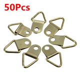 50Pcs,Copper,Triangle,Photo,Picture,Frame,Mount,Hanger