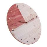 Retro,Round,Wooden,Clock,Digital,Round,Office,Decor