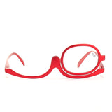 Unisex,Rotatable,Magnify,Makeup,Cosmetic,Glasses,Reading,Glasses,Round,Glasses