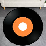 Vinyl,Record,Printed,Fabric,Round,Floor,Carpet,Bedroom,Cover