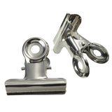 10pcs,Stainless,Steel,Silver,Bulldog,Clips,Money,Letter,Paper,Clamps