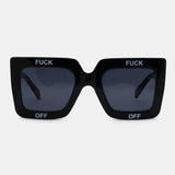 Unisex,Casual,Thick,Frame,Square,Shape,Letter,Printing,Protection,Sunglasses