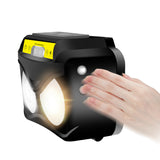 XANES,300LM,Headlamp,Speed,Adjustable,Induction,Control,Waterproof,Rechargeable,Flashlight,Camping,Fishing,Cycling