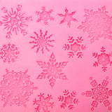 Christams,Silicone,Snowflakes,Fondant,Decoration,Mould