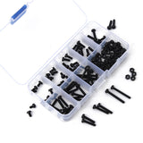 160Pcs,Metric,Black,Nylon,Phillips,Screw,Assortment