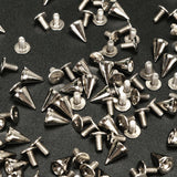 100PCS,Silver,Metal,Studs,Spikes,Spots,Rivet,10*7mm