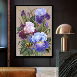 Drill,Diamond,Paintings,Flower,Embroidery,Cross,Stitch