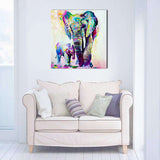 Miico,Painted,Paintings,Animal,Elephant,Paintings,Decoration