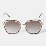 Women's,Leopard,Round,Frame,Retro,Sunglasses