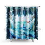 Ocean,Waterproof,Bathroom,Shower,Curtain,Toilet,Cover