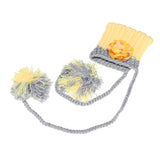 Unisex,Newborn,Handmade,Knitted,Crochet,Yellow,Flower,Beanie,Newborn,Photography,Props