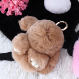 Rabbit,Chain,Bunny,Fluffy,Pendant,Keyring