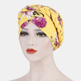 Women,Flower,Printing,Turban,Cotton,Casual,Breathable