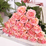 Artificial,Flowers,Single,Branch,Flower,Decoration,Wedding,Moistening,Roses