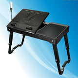 Folding,Table,Height,Adjustable,Computer,Laptop,Black"