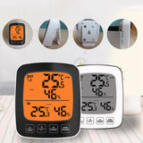 Large,Screen,Digital,Indoor,Outdoor,Thermometer,Hygrometer,Temperature,Humidity,Table,Alarm,Clock