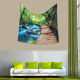 Forest,Tapestry,Hanging,Throw,Bedspread,Beach,Towel,Cloth,Decor