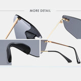 Unisex,Irregular,Shape,Protection,Fashion,Trend,Color,Gradient,Sunglasses