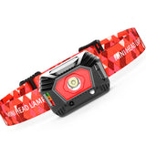 XANES,600LM,Smart,Sensor,HeadLamp,4Modes,Rechargeable,Waterproof,Ultra,Lightweight,Headlights,Night,Light,Cycling,Fishing