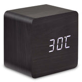 Voice,Activated,Electronic,Display,Wooden,Alarm,Clock,Display,Power,Memory,Function