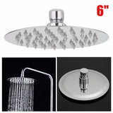 Round,Stainless,Steel,Ultra,Rainfall,Shower,Bathroom,Sprayer