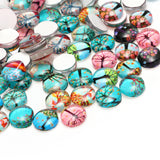 100Pcs,Round,Mixed,Glass,Patch,Crafted,Handcrafted,Tiles,Jewelry,Making,Decorations