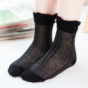 Women,Cotton,Ultra,Elastic,Socks,Summer,Solid,Color,Breathable,Ankle,Socks