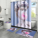 Waterproof,Shower,Curtain,Polyester,David,Sculpture,Bathroom,Shade