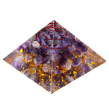 Reiki,Energy,Charged,Large,Amethyst,Quarz,Chakra,Orgone,Pyramid,Crystals