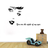 Honana,Creative,Black,Beauty,Decal,Sticker,Removable,Wallpaper,Decor