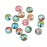 100Pcs,Round,Mixed,Glass,Patch,Crafted,Handcrafted,Tiles,Jewelry,Making,Decorations