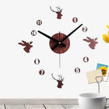 Emoyo,EDIY009,Creative,Large,Clock,Modern,Clock,Mirror,Numbers,Stickers,Office,Decorations