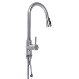 Kitchen,Faucet,Mixer,Spout,Finish,Brushed,Swivel,Spray,Swivel