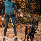 Leash,Traction,Running,Reflective,Elastic,Hands,Solid,Adjust,Collars,Outdoor,Supplies